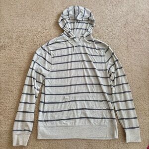 Striped White Hoodie